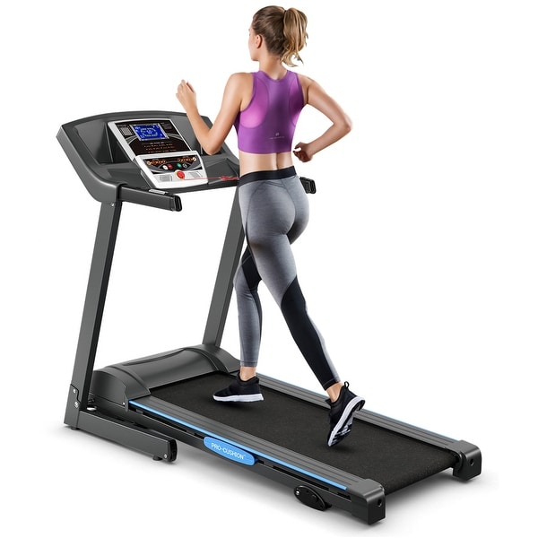 Silent Treadmills for Home 254 lbs Weight Capacity Electric Folding Treadmill Portable Indoor Exercise Equipment with LCD Display for Home/Office Workout 