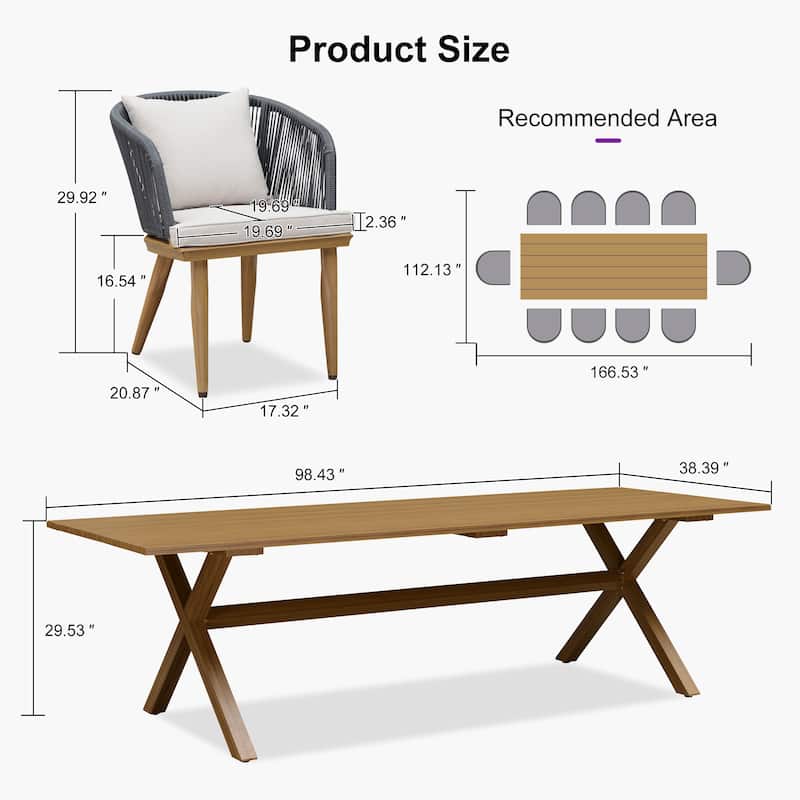 PURPLE LEAF dinnig set for the living room and dining room modern and simple design combining durability and aesthetics