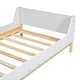 preview thumbnail 37 of 35, Twin Bed with Headboard, Footboard,Built-in Bed-end Book Storage Rack