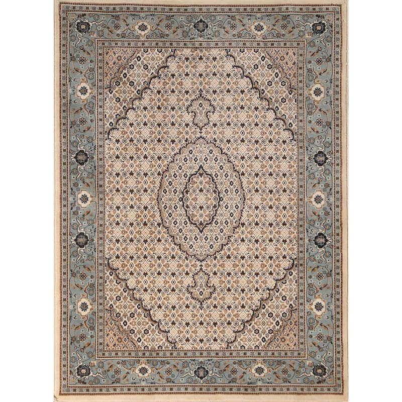 Geometric Tabriz Turkish Oriental Area Rug Machine Made Carpet - 4'5" x 6'0"