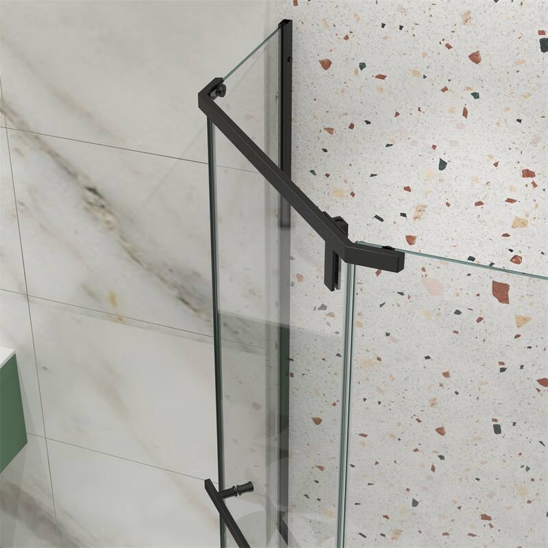 Frameless Neo-Angle Pivot Shower Door with 1/4" Tempered Glass