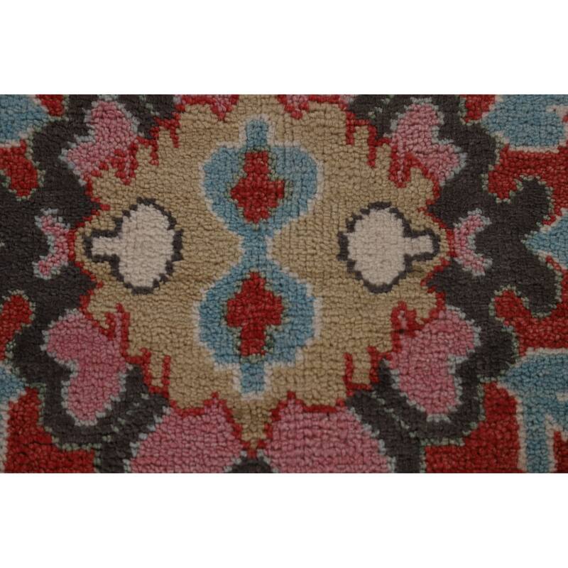 Pink Oushak Oriental Large Area Rug Handmade Wool Carpet - 9'6"x 13'9"