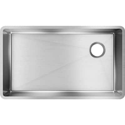Elkay Crosstown 18 Gauge Stainless Steel 31-1/2" x 18-1/2" x 9", Single Bowl Undermount Sink