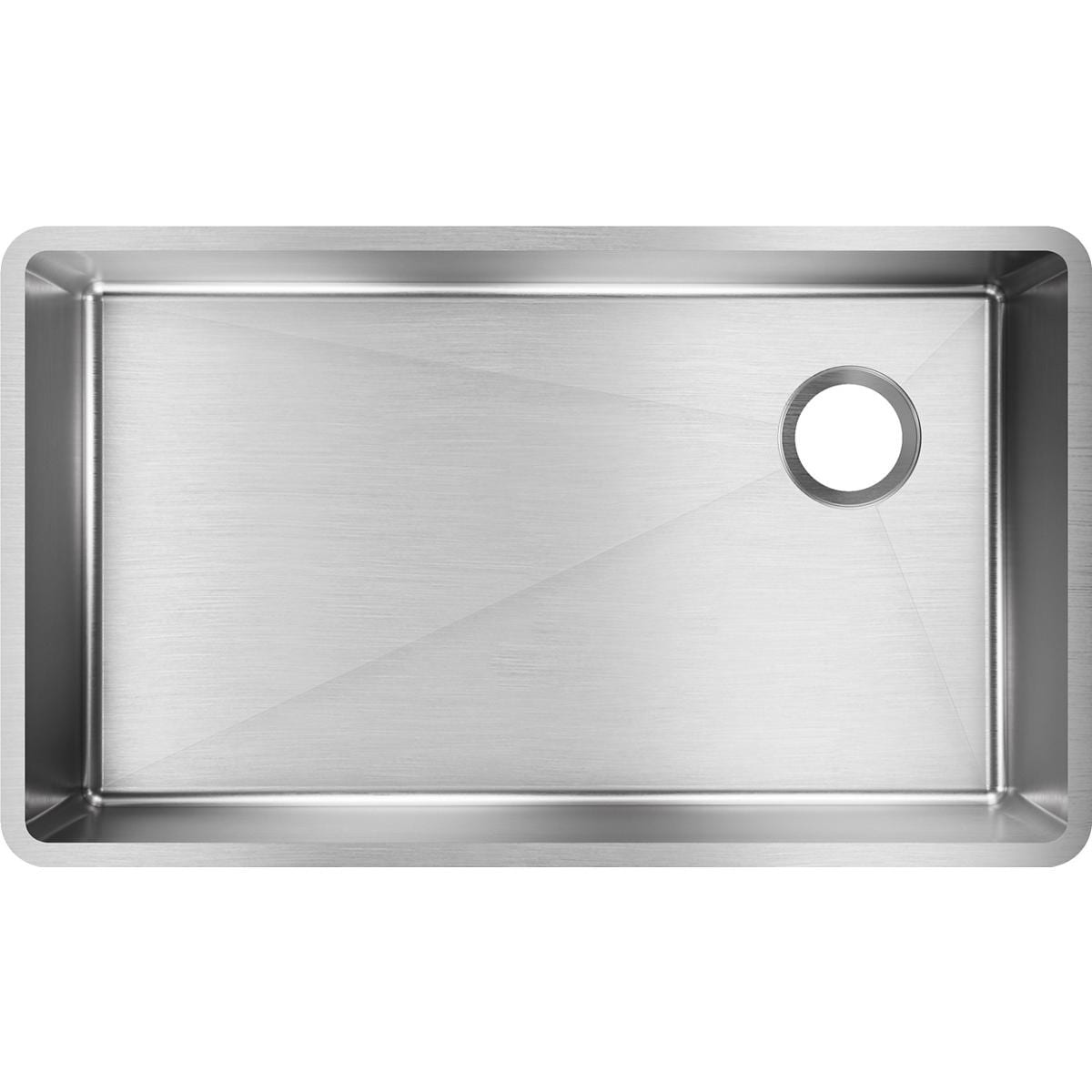 Elkay Crosstown 18 Gauge Stainless Steel 31-1/2" x 18-1/2" x 9", Single Bowl Undermount Sink - Polished Satin