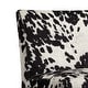 preview thumbnail 10 of 11, Black and White Faux Cow Hide Fabric Accent Chair by iNSPIRE Q Bold