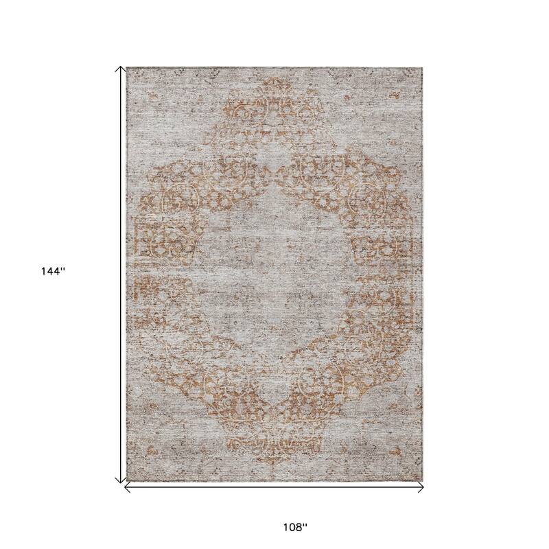 HomeRoots Floral Traditional Rectangle Outdoor Rug