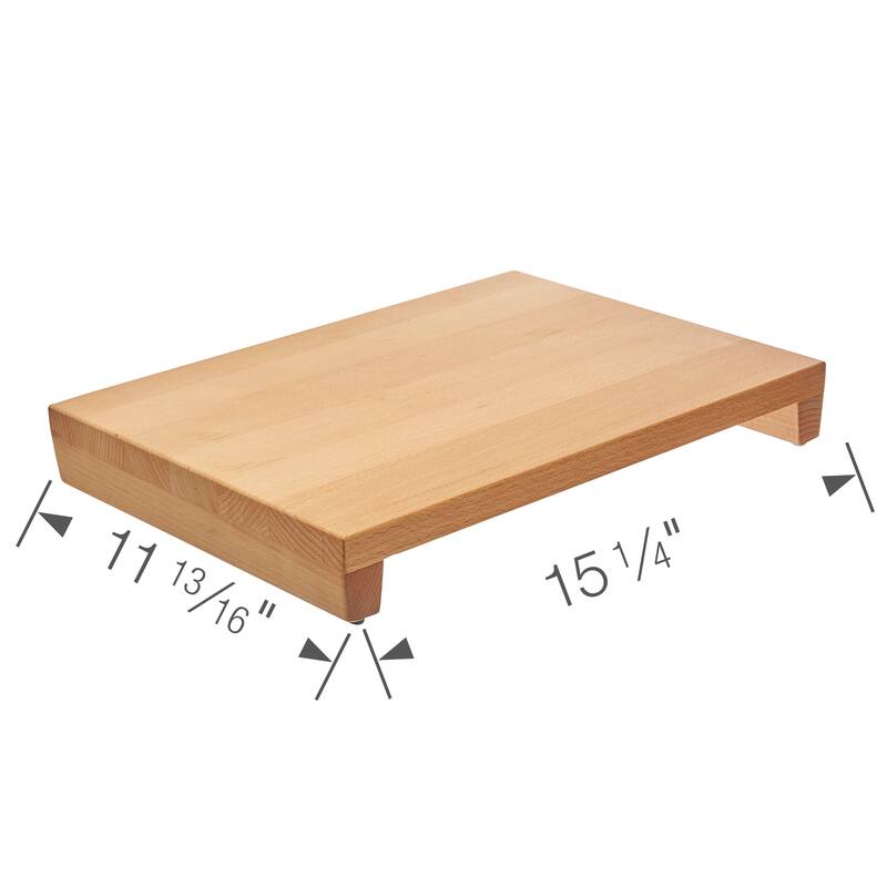 Blanco 11.75-in x 17.88-in 1-in Cutting Board, in Wood - 11 x 15.13