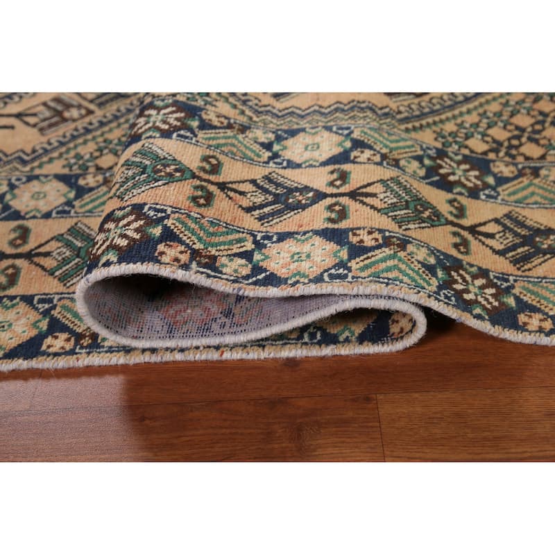 Bakhtiari Persian Vintage Area Rug Handmade Living Room Wool Carpet - 6'8"x 9'6"