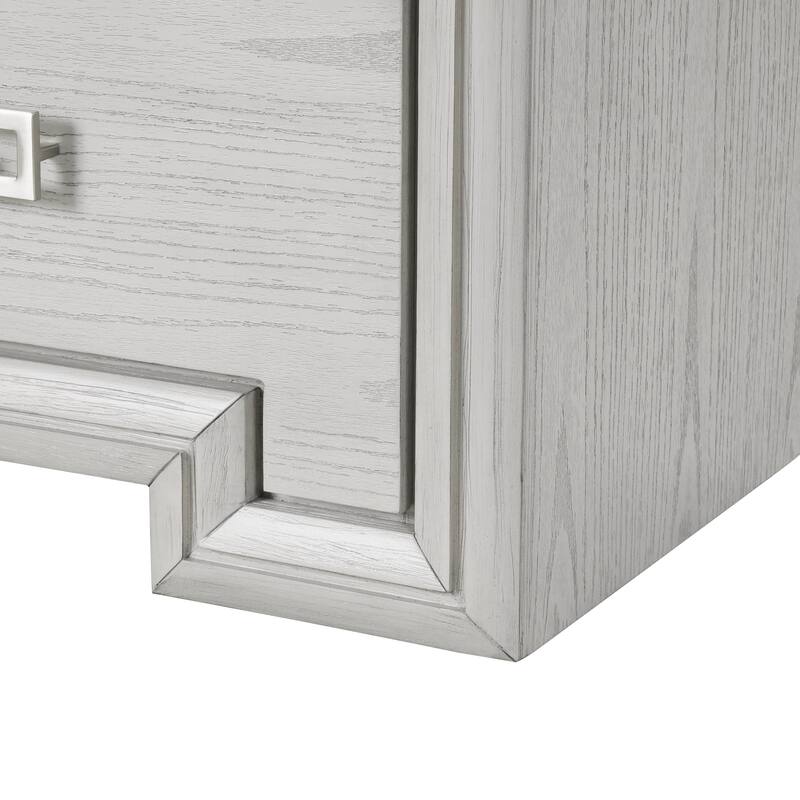 Furniture of America Klasiin 5-Piece Rustic White Wood Panel Bedroom Set