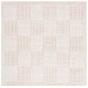 preview thumbnail 8 of 92, SAFAVIEH Handmade Abstract Yousra Checkered Wool Rug 4' Square - Light Brown/Ivory - Square