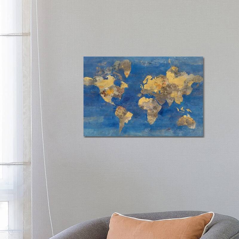 iCanvas "Golden World" by Albena Hristova Canvas Print - 18x26x1.5
