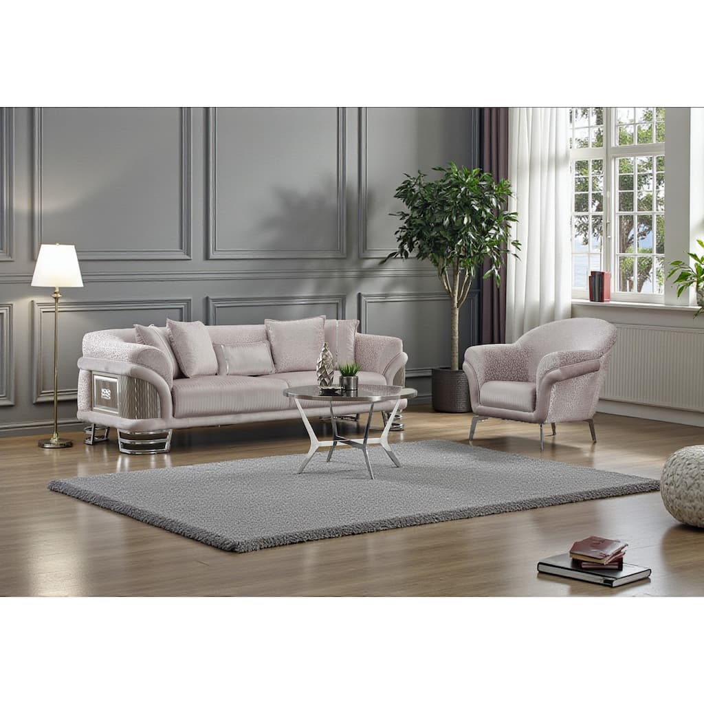 Found 3 Pieces Living Room Sets 1 Sofa 2 Chair