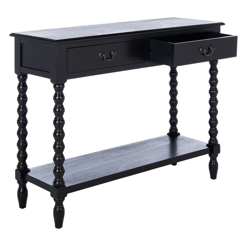 SAFAVIEH Henretta 2-Drawer Console Table - 35.5" W x 13" L x 29.5" H - 35.5" W x 13" L x 29.5" H - 36Wx13Dx30H
