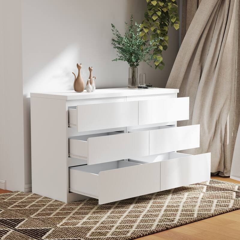 19.7"Nightstand with 3 Drawers,Set of 2,Beside Table with Drawers Handle Free Design,Thickened Top Plate,3 Drawer