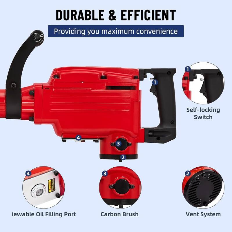 Heavy Duty Electric Demolition Jack Hammer, 2pcs 2200W