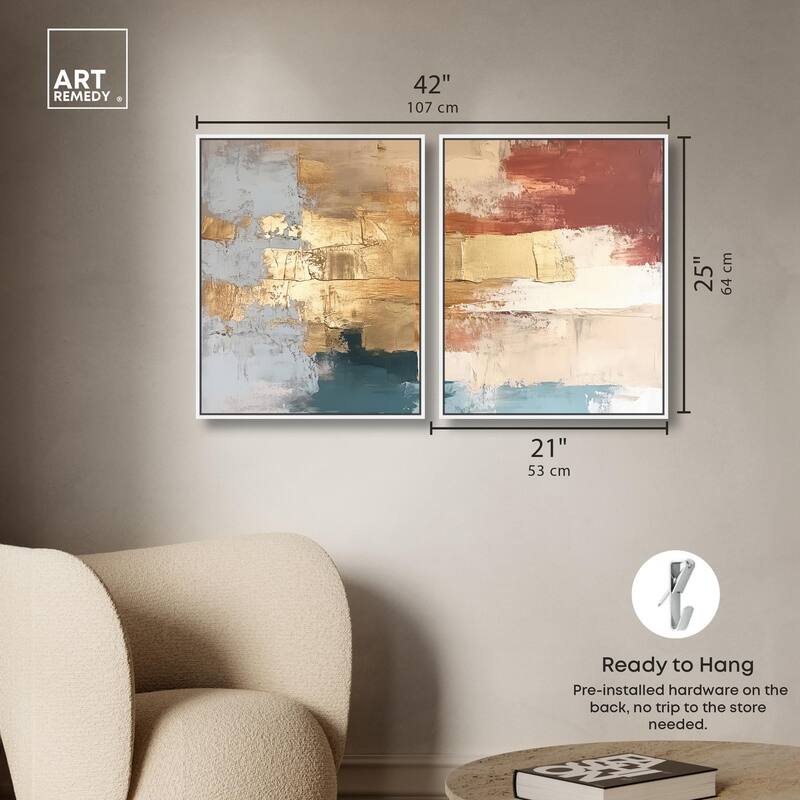 Earthy Glow II Canvas Set of 2 by Art Remedy