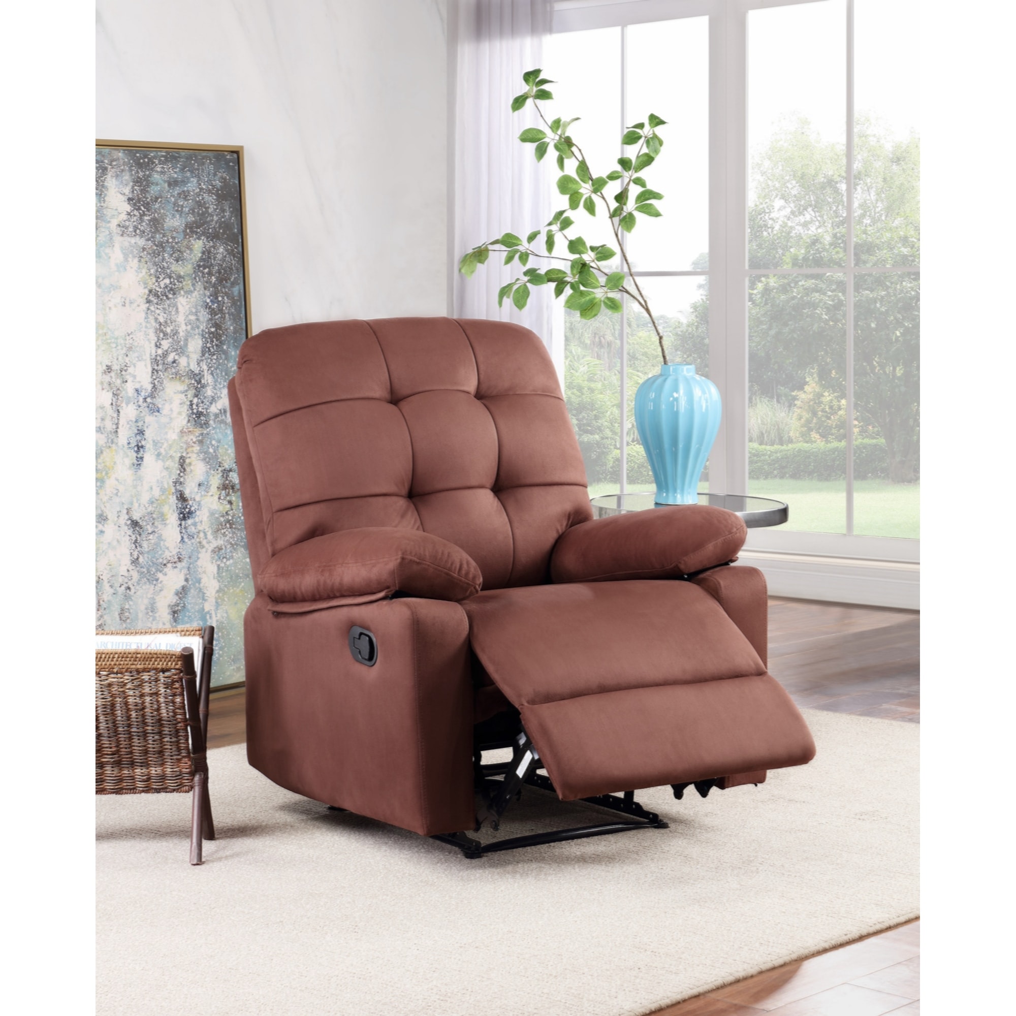 Microfiber recliners on sale sale