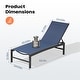preview thumbnail 11 of 73, Pellebant Outdoor Patio Adjustable Chaise Lounge Chairs