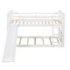 preview thumbnail 3 of 23, Twin over Twin Size Solid Wood Bunk Bed with Ladder, Slide and Fence for Kids, Bedroom