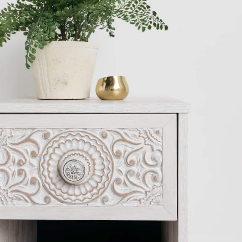 Signature Design by Ashley Paxberry White 1-drawer Nightstand