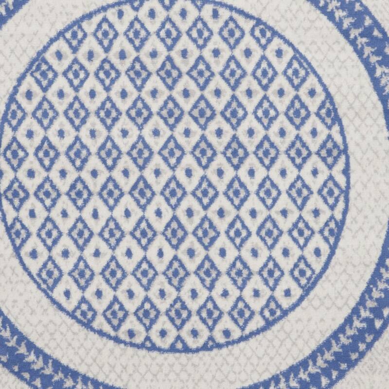Fivec Power Loomed Distressed Geometric Modern Stain Resistant Area Rug By HomeRoots - 60' X '60' X '0.39
