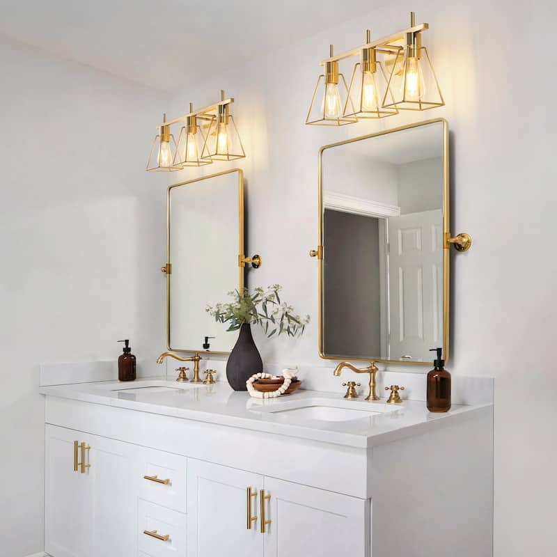 Dimmable Bathroom Vanity Light Over Mirror Wall Sconce for Bathroom - 3-Light