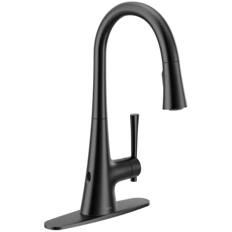 Moen Kurv 1.5 GPM Single Hole Pull Down Kitchen Faucet with Hands Free