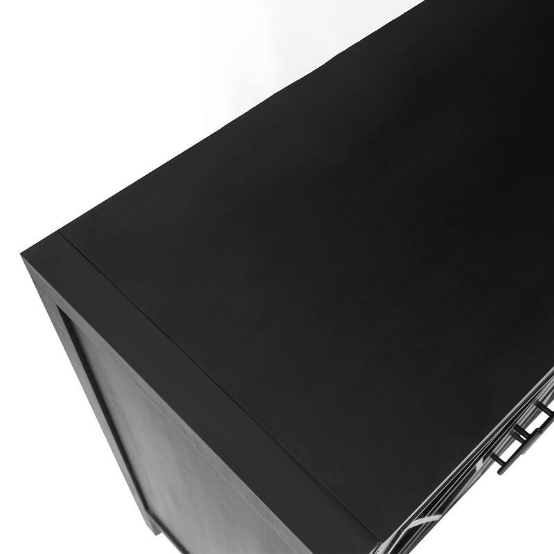 59.80"W Wooden Country Vintage Old Entryway Cabinet With 4 Doors