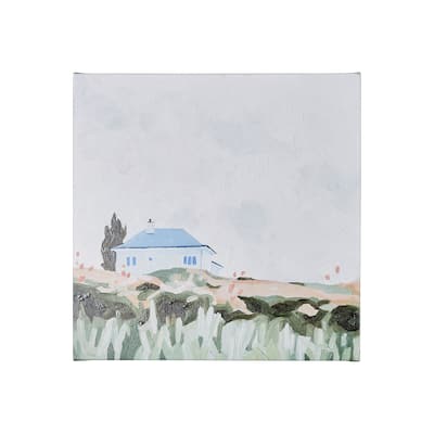 House on a Hill II (30 x 30) Canvas Art Print