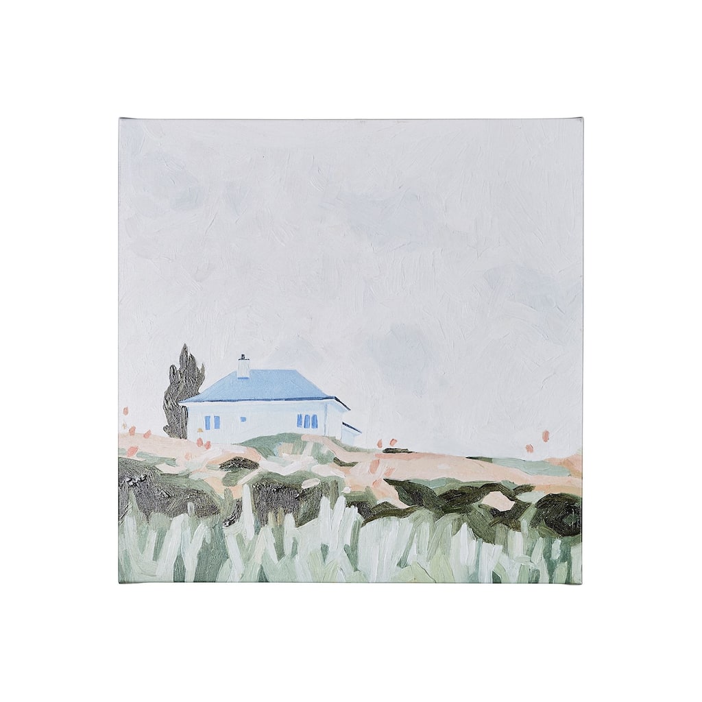 House on a Hill II (30 x 30) Canvas Art Print