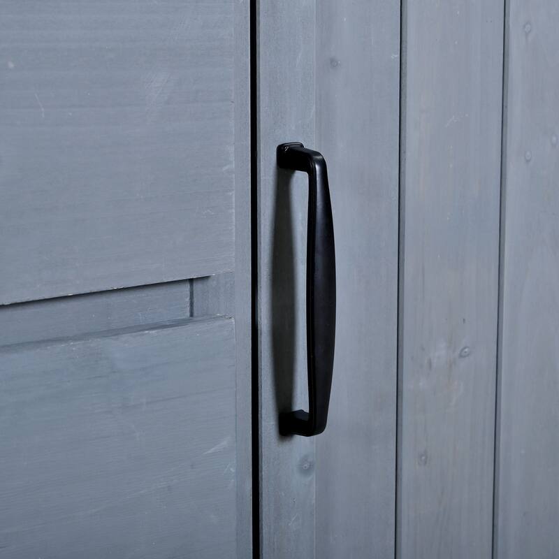 Roomfitters Outdoor Garden Potting Bench with Storage Hutch, Potting Table with Drawers and Cabinets, Shelves