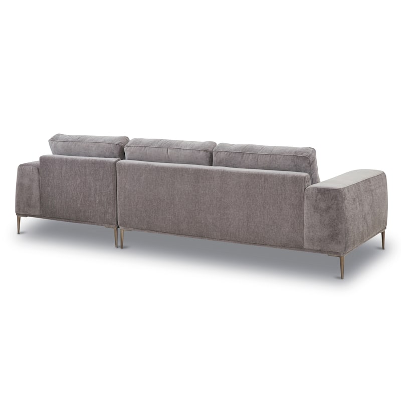 Poly & Bark Rue 113" Fabric Sectional Sofa