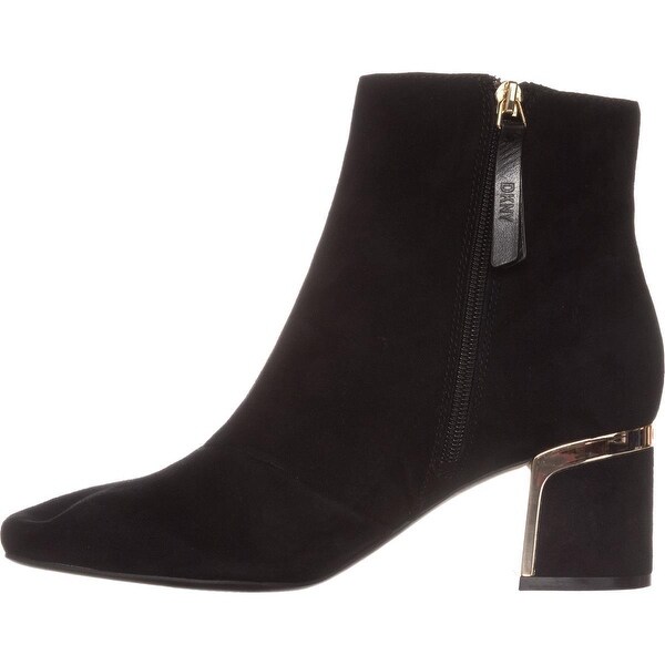 dkny black ankle boots