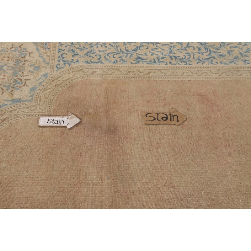 Kerman Persian Vintage Area Rug Hand-Knotted Wool Carpet - 9'10" x 13'3"
