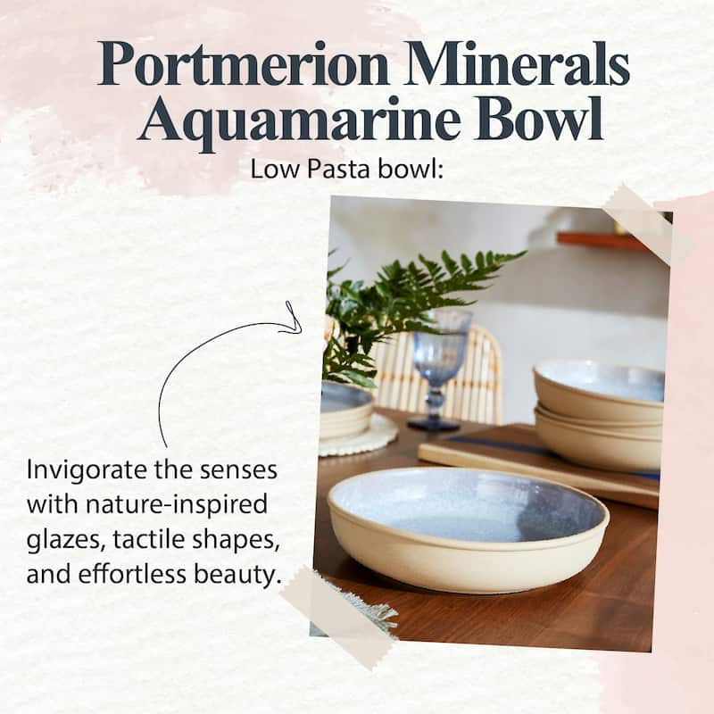 Portmeirion Minerals Set of 4 Low Bowls - 8.7 inch