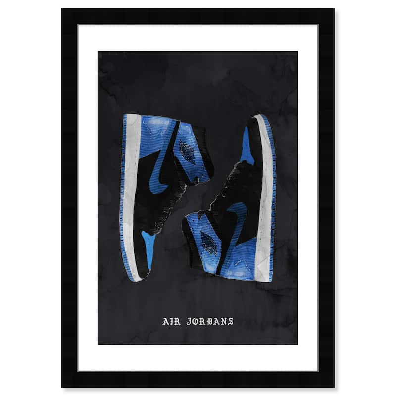 Wynwood Studio Prints Fashion and Glam Classic Sneakers VI Blue and Modern & Contemporary Wall Art Canvas Print