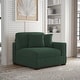 preview thumbnail 104 of 190, Modern Modular Sectional Sofa Corduroy Chaise Lounges Right Facing - Hunter Green Armchair