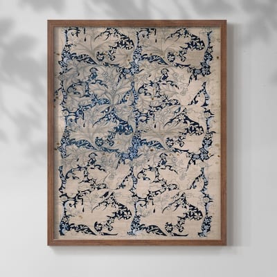 Vintage Abstract Print CXIV -Framed Print