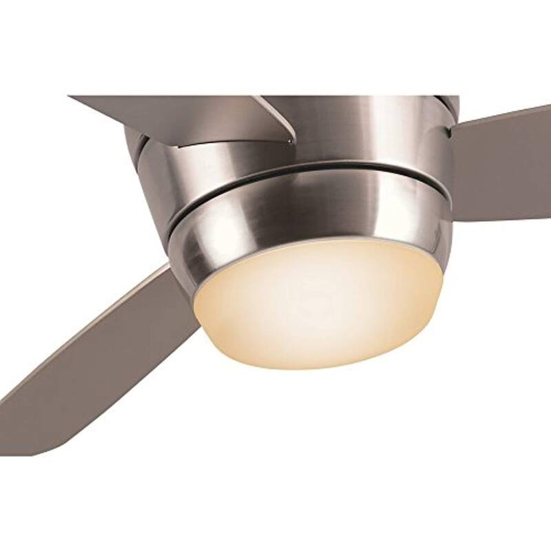 Harbor Breeze Mazon Brushed Nickel Flush Mount Indoor Ceiling Fan