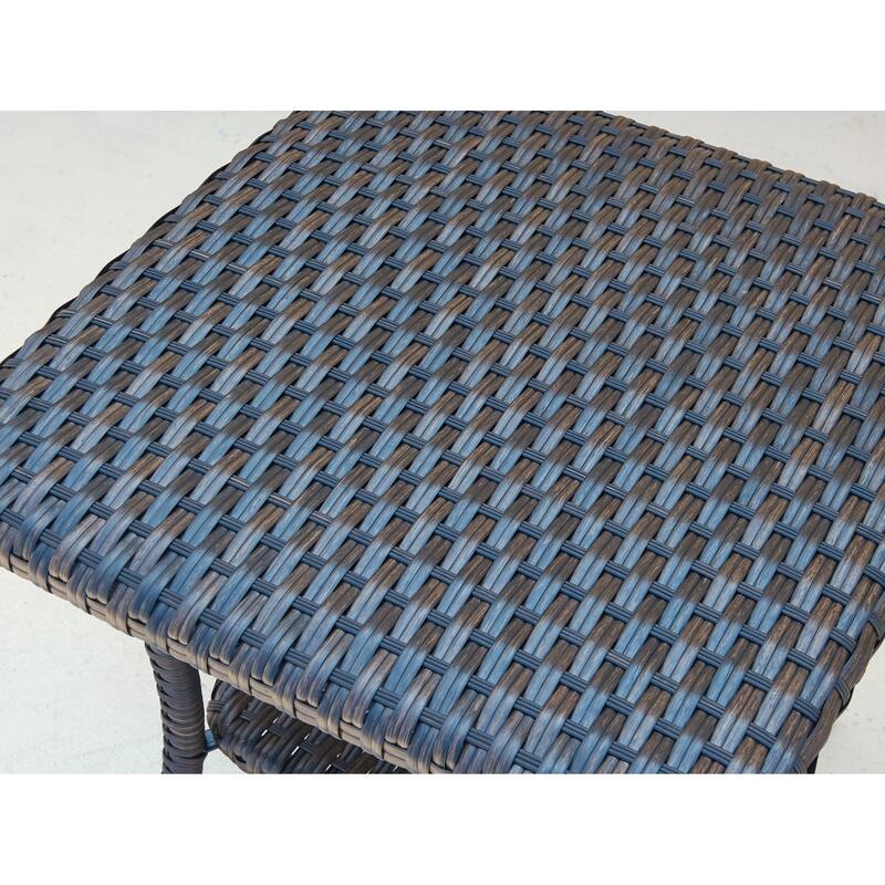 Pocassy 3-Piece Outdoor Wicker Rattan Rocking Set