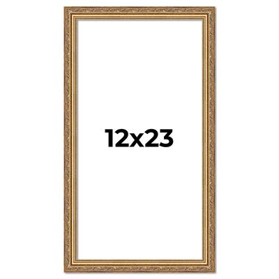 12x23 Frame Red Solid Wood Picture Frame Width 1.75 Inches | Interior Frame Depth 1 13/16 Inches