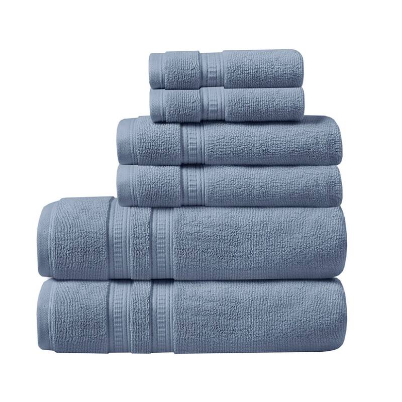 Cotton Feather Touch Antimicrobial Towel 6 Piece Set