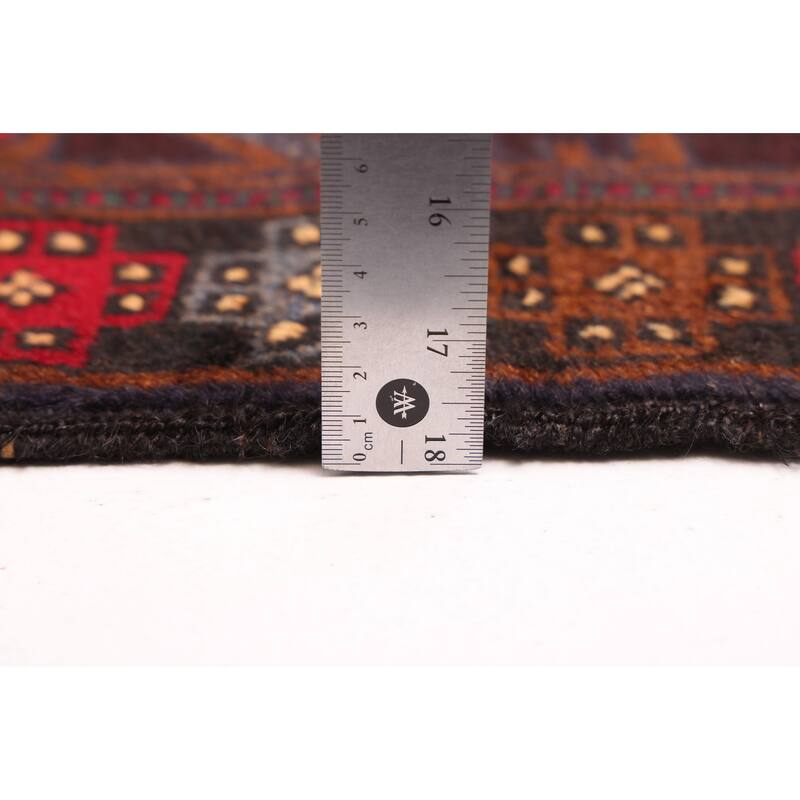 ECARPETGALLERY Hand-knotted Teimani Red Wool Rug - 3'6 x 6'4