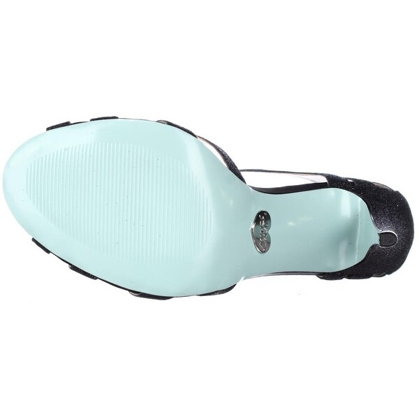 blue by betsey johnson tee glitter dress sandals