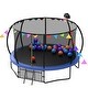 preview thumbnail 7 of 7, 12FT Recreational Kids Trampoline with Safety Enclosure Net, Ladder and Flag Parts