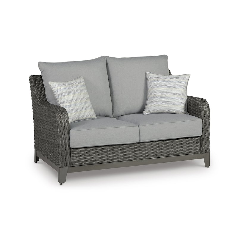 Signature Design by Ashley Elite Park Outdoor Loveseat - 57"W x 36"D x 33"H