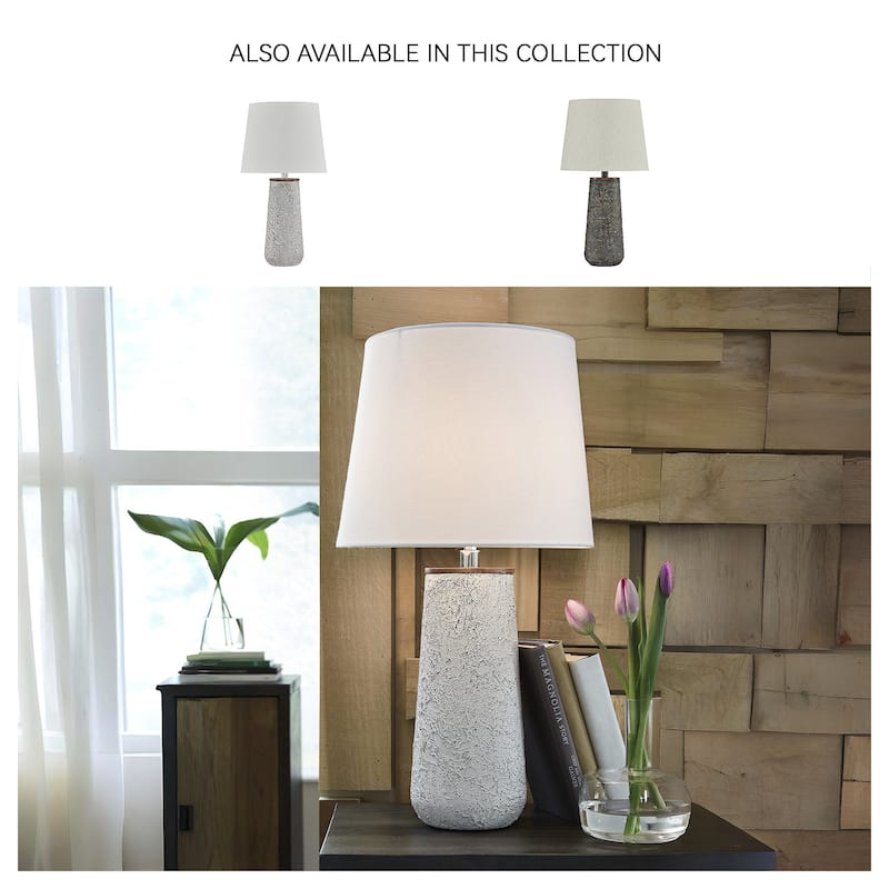 Signature Design by Ashley Chaston Antique White Metal Table Lamp (Set of 2) - 13"W x 13"D x 24"H