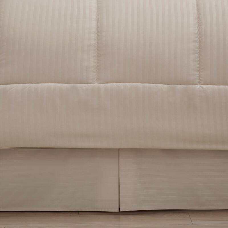 Soft Dobby 8-piece Striped Down Alternative Bed-in-a-Bag Set w/ Sheets