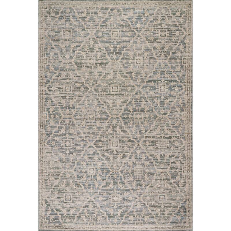 Nuloom Deliora Traditional Diamond Area Rug - 4' x 6' - Blue - Rectangle