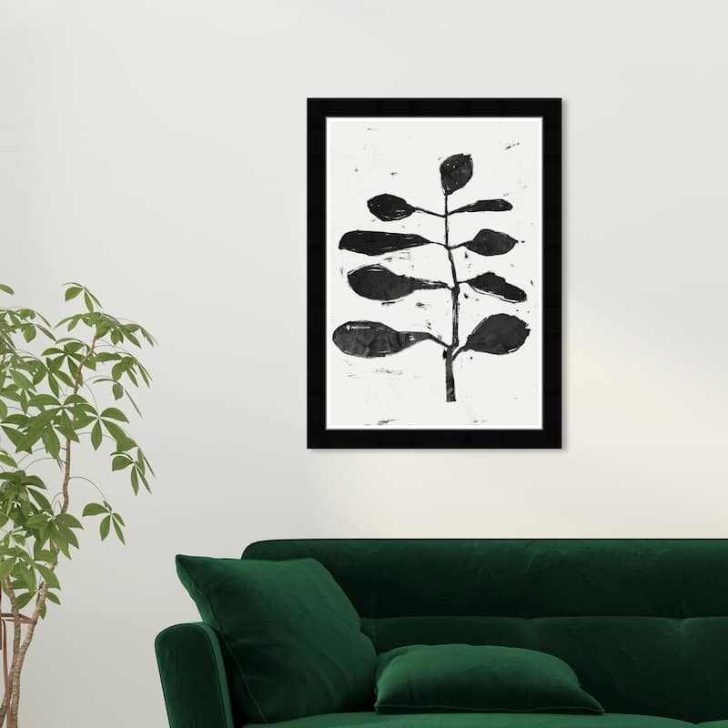 Wynwood Studio Noir Branch Framed Boho Minimalist Abstract Prints